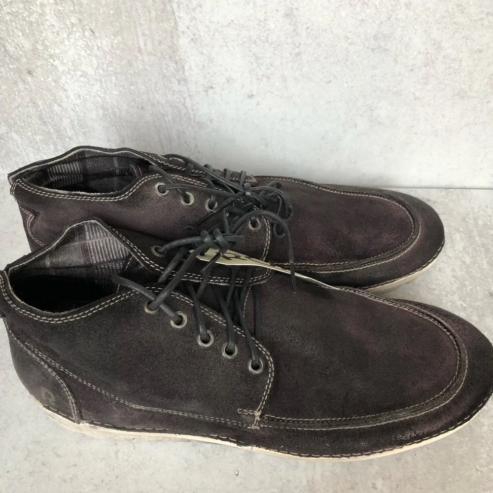 Roan By BedStu Black Oiled Suede Leather Handfinished Shoes Tobias 11.5 NIB